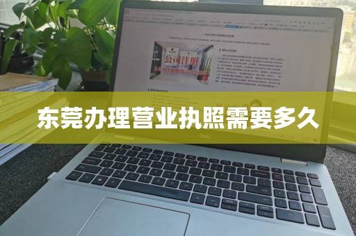 东莞办理营业执照需要多久
