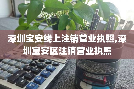 深圳宝安线上注销营业执照,深圳宝安区注销营业执照