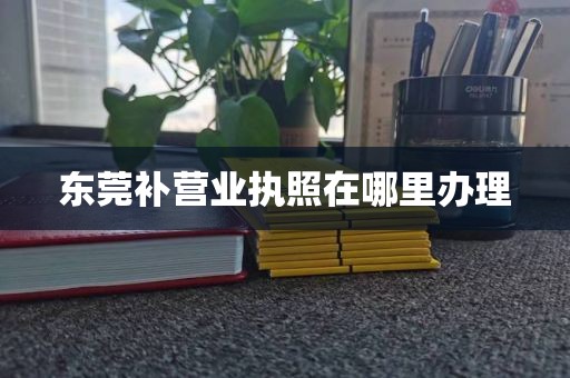 东莞补营业执照在哪里办理