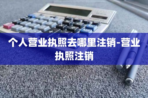 个人营业执照去哪里注销-营业执照注销