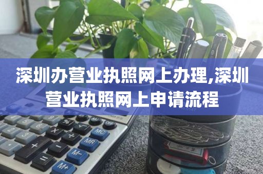 深圳办营业执照网上办理,深圳营业执照网上申请流程