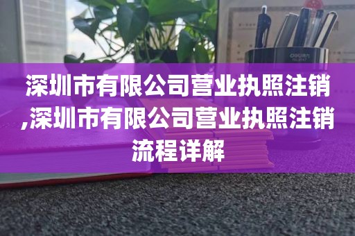 深圳市有限公司营业执照注销,深圳市有限公司营业执照注销流程详解