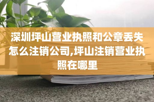 深圳坪山营业执照和公章丢失怎么注销公司,坪山注销营业执照在哪里