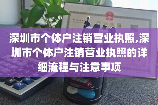 深圳市个体户注销营业执照,深圳市个体户注销营业执照的详细流程与注意事项