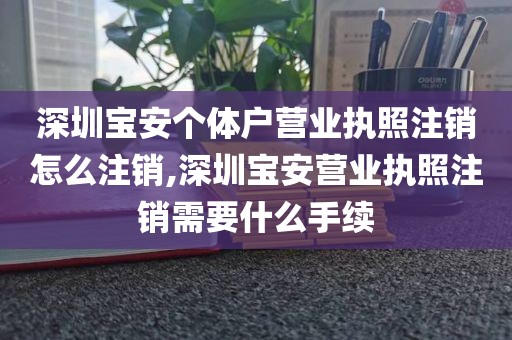 深圳宝安个体户营业执照注销怎么注销,深圳宝安营业执照注销需要什么手续