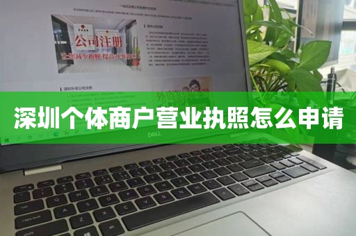 深圳个体商户营业执照怎么申请