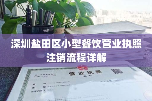 深圳盐田区小型餐饮营业执照注销流程详解