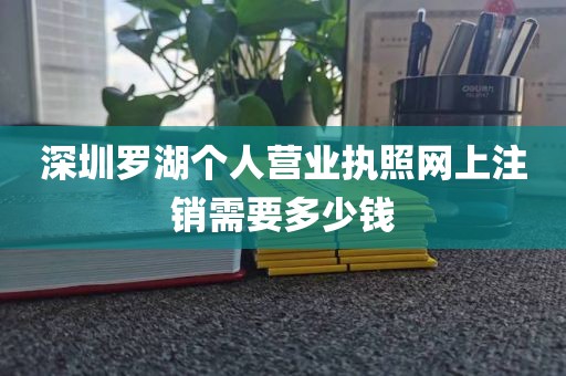 深圳罗湖个人营业执照网上注销需要多少钱
