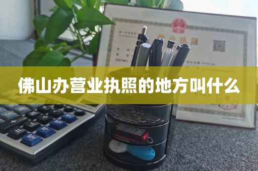 佛山办营业执照的地方叫什么