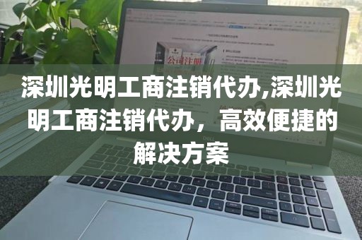 深圳光明工商注销代办,深圳光明工商注销代办，高效便捷的解决方案