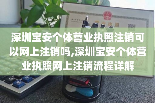 深圳宝安个体营业执照注销可以网上注销吗,深圳宝安个体营业执照网上注销流程详解