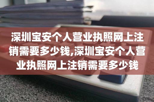 深圳宝安个人营业执照网上注销需要多少钱,深圳宝安个人营业执照网上注销需要多少钱