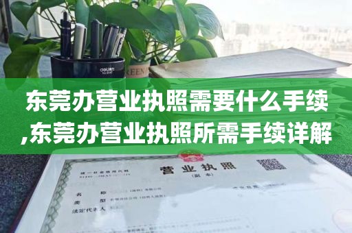 东莞办营业执照需要什么手续,东莞办营业执照所需手续详解