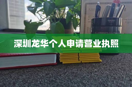 深圳龙华个人申请营业执照