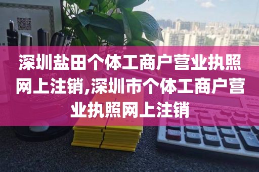 深圳盐田个体工商户营业执照网上注销,深圳市个体工商户营业执照网上注销