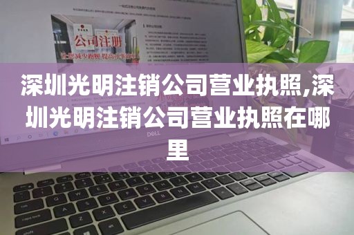 深圳光明注销公司营业执照,深圳光明注销公司营业执照在哪里