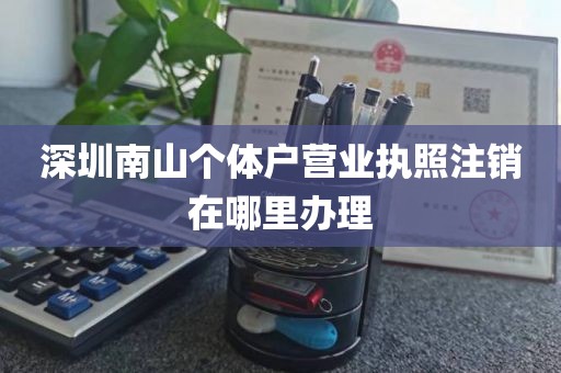 深圳南山个体户营业执照注销在哪里办理