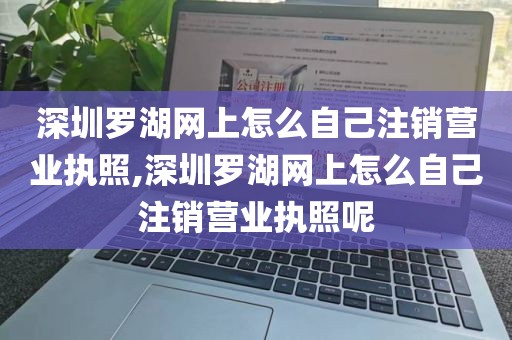 深圳罗湖网上怎么自己注销营业执照,深圳罗湖网上怎么自己注销营业执照呢