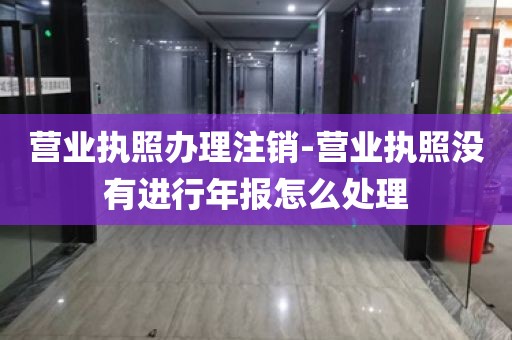 营业执照办理注销-营业执照没有进行年报怎么处理