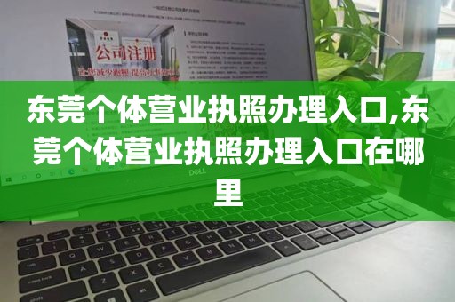 东莞个体营业执照办理入口,东莞个体营业执照办理入口在哪里
