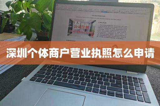深圳个体商户营业执照怎么申请