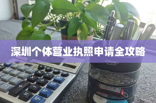 深圳个体营业执照申请全攻略
