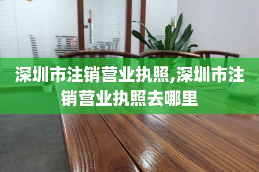 深圳市注销营业执照,深圳市注销营业执照去哪里