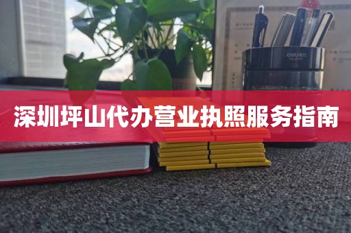 深圳坪山代办营业执照服务指南
