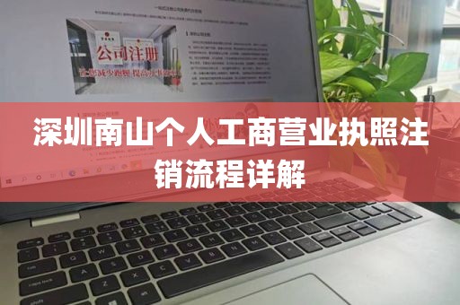 深圳南山个人工商营业执照注销流程详解