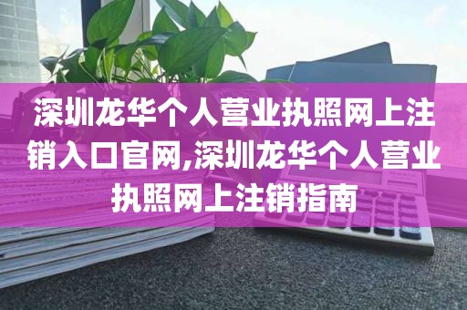 深圳龙华个人营业执照网上注销入口官网,深圳龙华个人营业执照网上注销指南