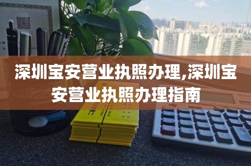 深圳宝安营业执照办理,深圳宝安营业执照办理指南