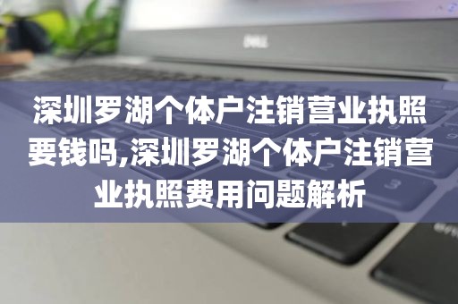深圳罗湖个体户注销营业执照要钱吗,深圳罗湖个体户注销营业执照费用问题解析