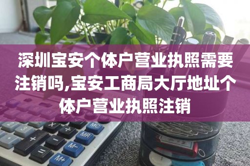 深圳宝安个体户营业执照需要注销吗,宝安工商局大厅地址个体户营业执照注销