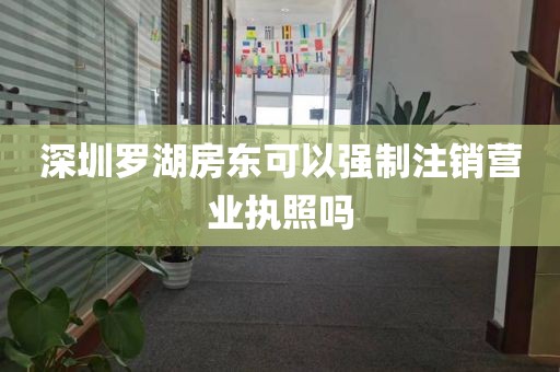 深圳罗湖房东可以强制注销营业执照吗