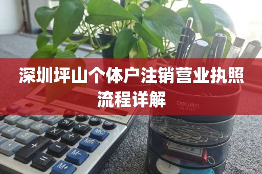 深圳坪山个体户注销营业执照流程详解