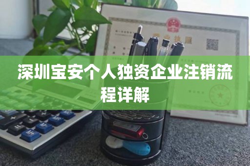 深圳宝安个人独资企业注销流程详解