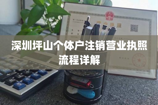 深圳坪山个体户注销营业执照流程详解