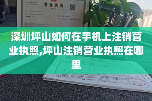 深圳坪山如何在手机上注销营业执照,坪山注销营业执照在哪里