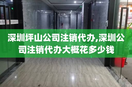 深圳坪山公司注销代办,深圳公司注销代办大概花多少钱