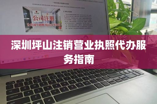 深圳坪山注销营业执照代办服务指南