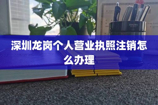 深圳龙岗个人营业执照注销怎么办理
