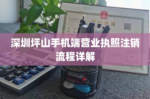 深圳坪山手机端营业执照注销流程详解