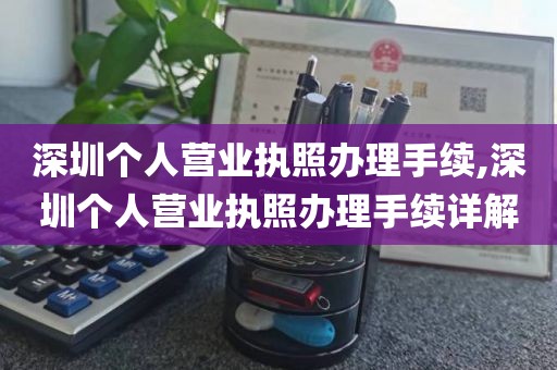 深圳个人营业执照办理手续,深圳个人营业执照办理手续详解