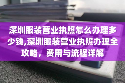 深圳服装营业执照怎么办理多少钱,深圳服装营业执照办理全攻略，费用与流程详解