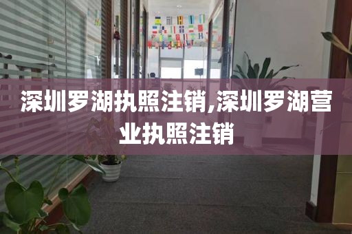 深圳罗湖执照注销,深圳罗湖营业执照注销