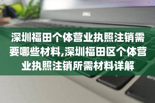 深圳福田个体营业执照注销需要哪些材料,深圳福田区个体营业执照注销所需材料详解