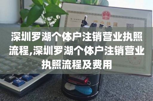 深圳罗湖个体户注销营业执照流程,深圳罗湖个体户注销营业执照流程及费用