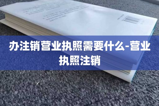 办注销营业执照需要什么-营业执照注销