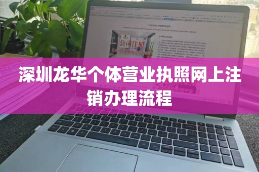 深圳龙华个体营业执照网上注销办理流程