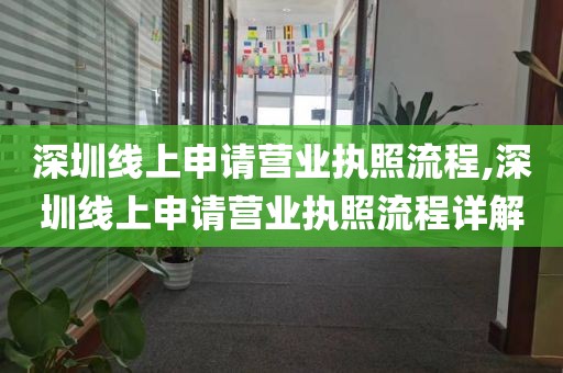 深圳线上申请营业执照流程,深圳线上申请营业执照流程详解